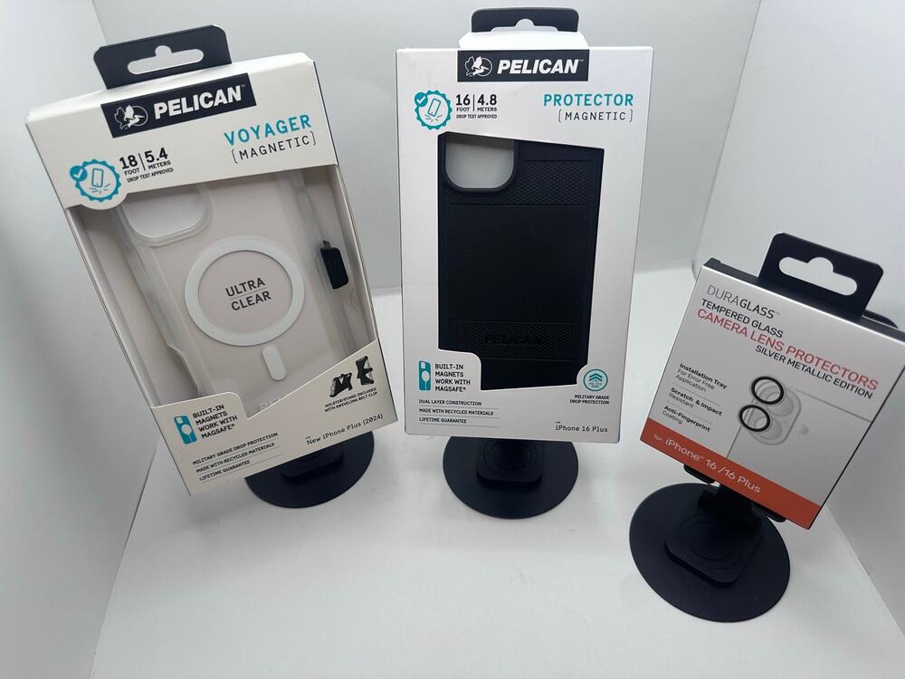 $60 iPhone 16 Plus Bundle: Pelican Case + DuraGlass Lens Protector - NWT